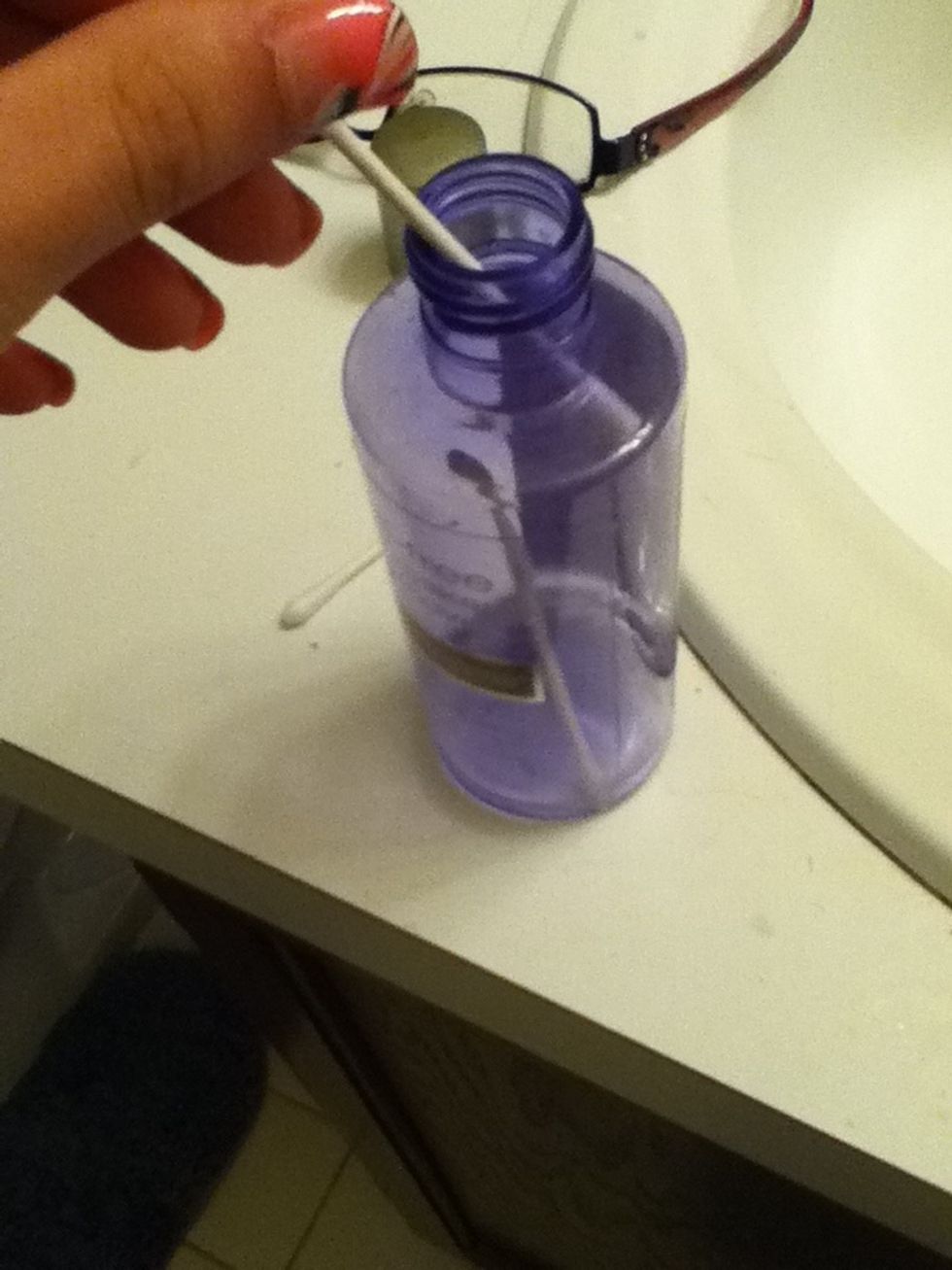Dip your q-tip in your eye makeup remover