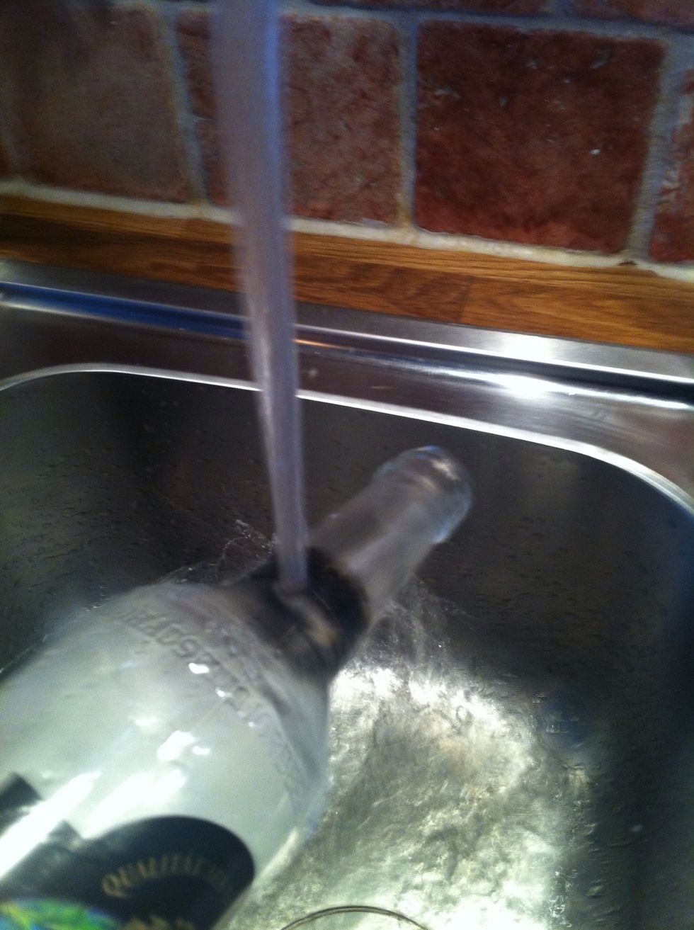 Directly go to the cold water. Maybe you hear a crack. Hold it there and rotate for about 1 minute or something like that