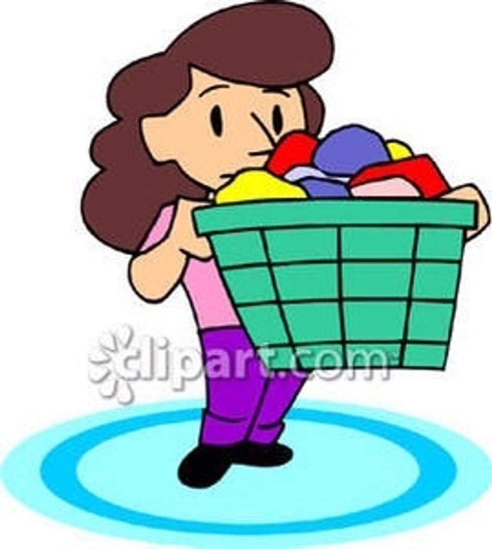 Dirty clothes: If you have a lot to carry bring a basket