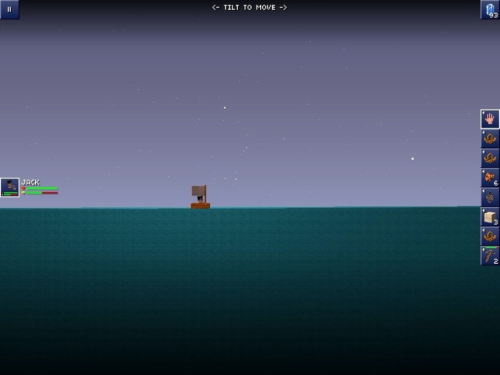 dis is a ocean biome it takes a long time to cross even in a boat but use a boat otherwise it will take forever