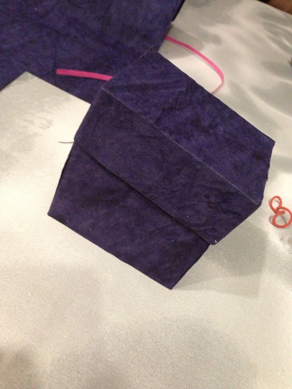 Dis is the finished product after covering da box