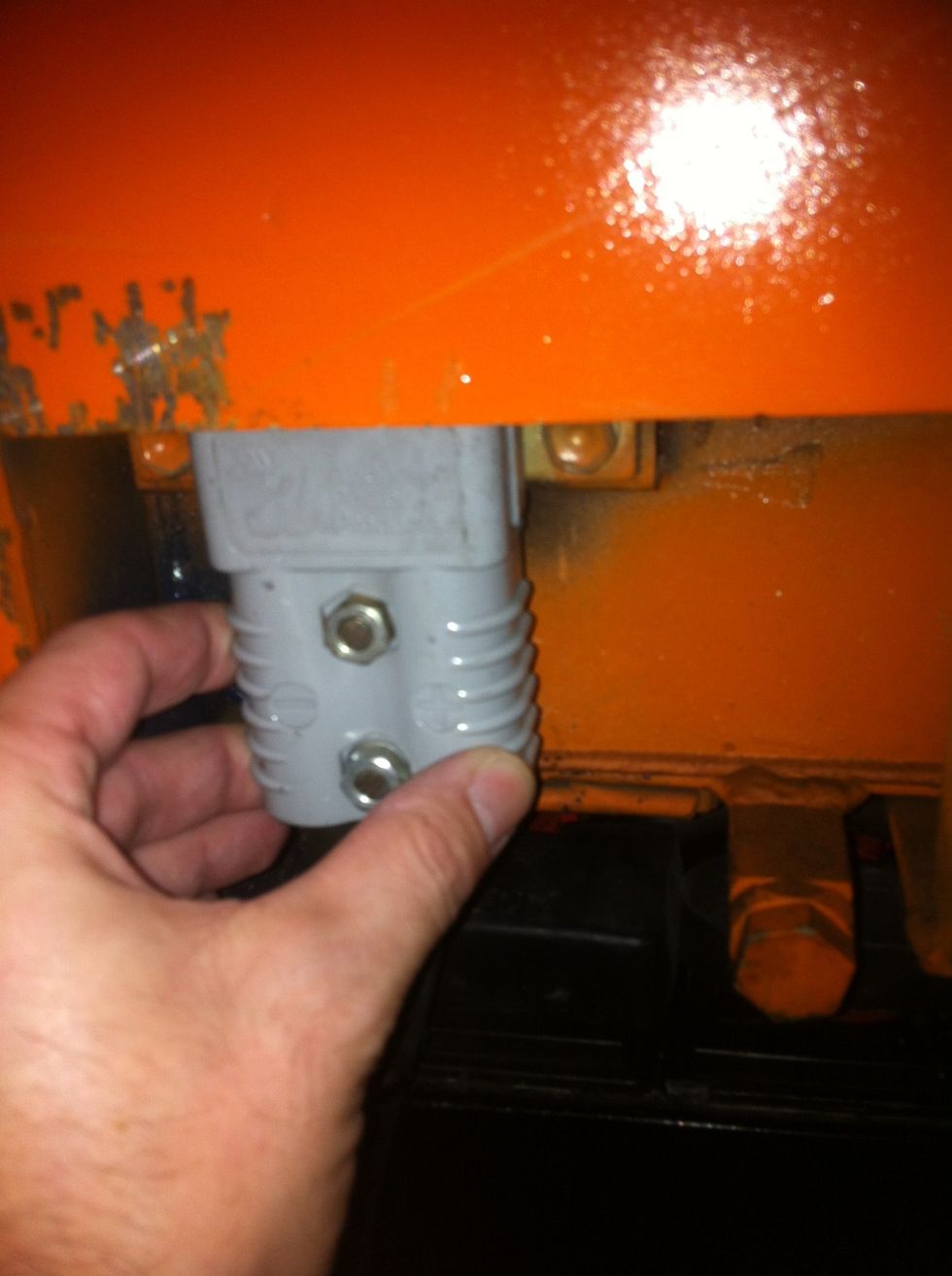 Disconnect power plug