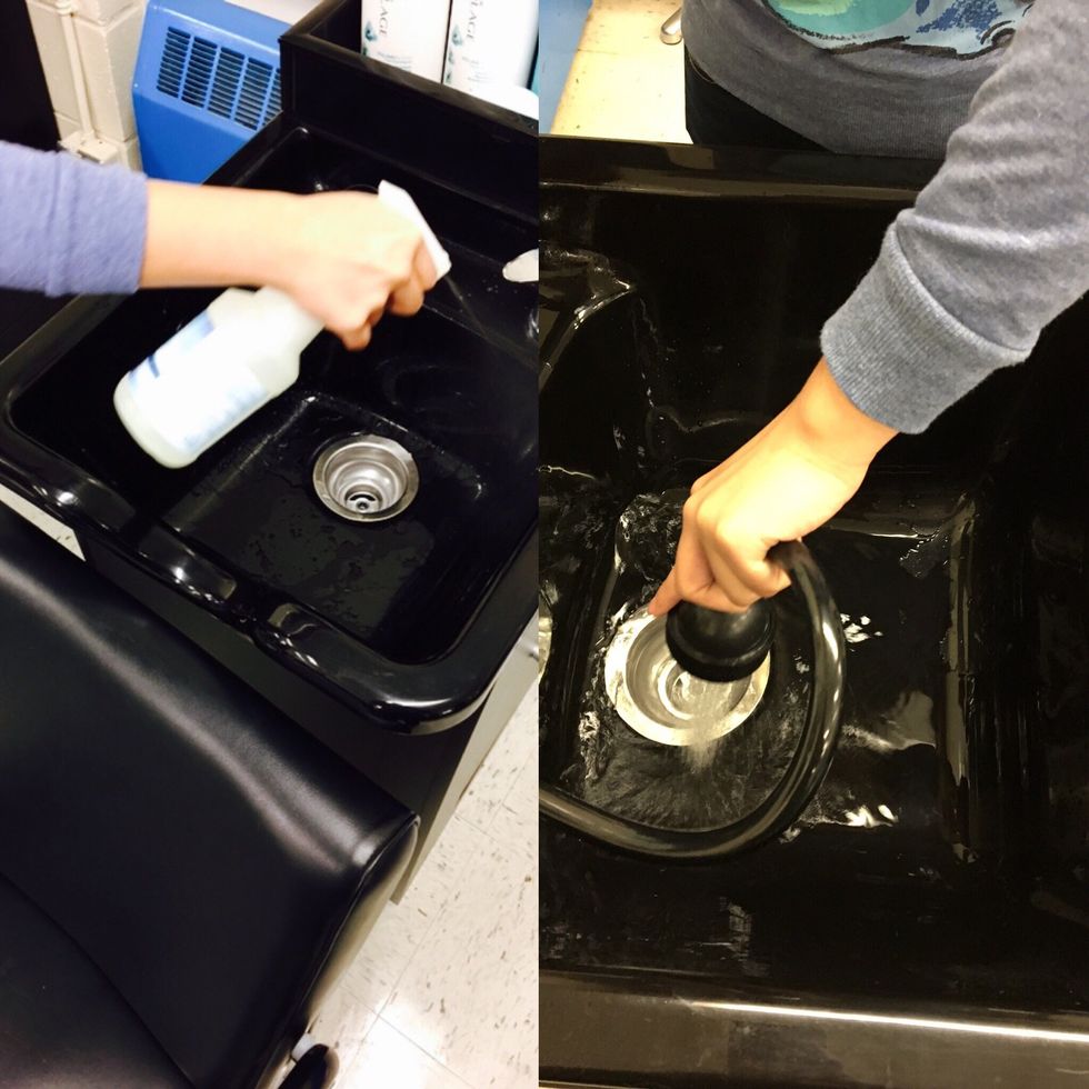 Disinfect sink