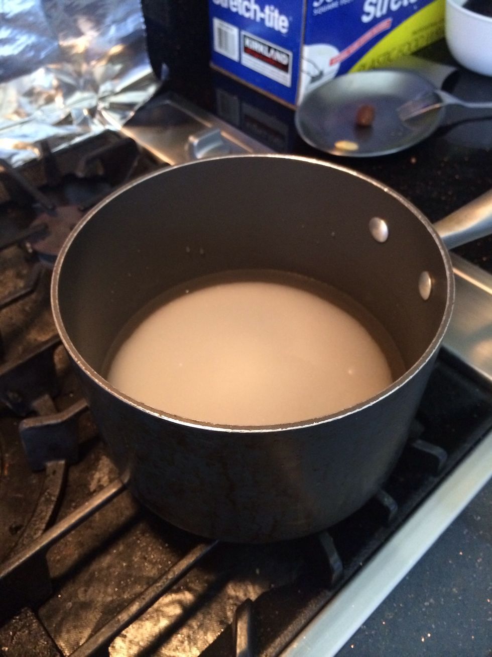 Dissolve sugar in water