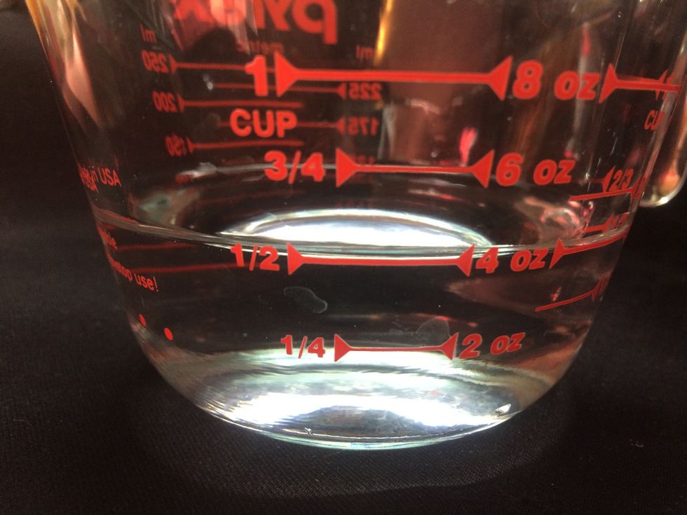 Dissolved in some water