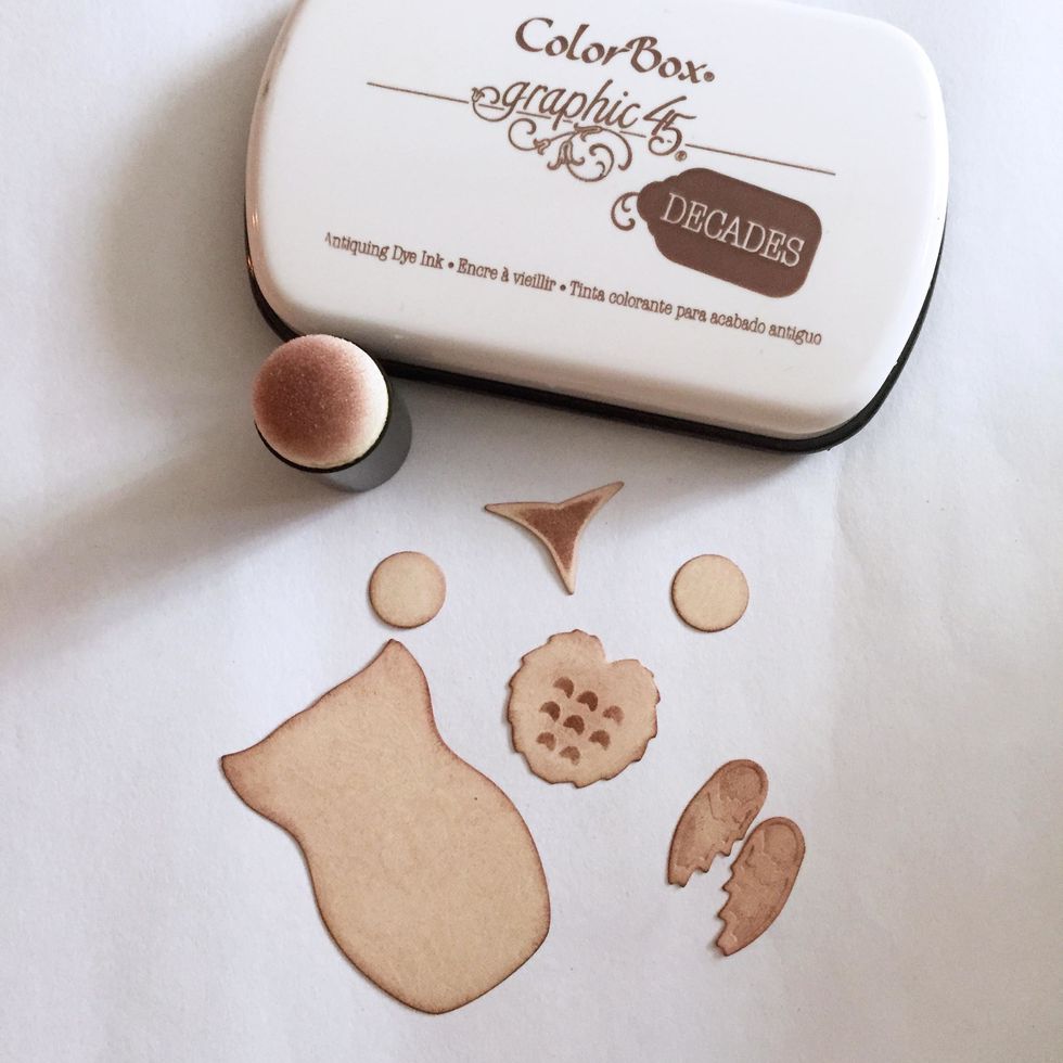 Distress the edges if preferred.