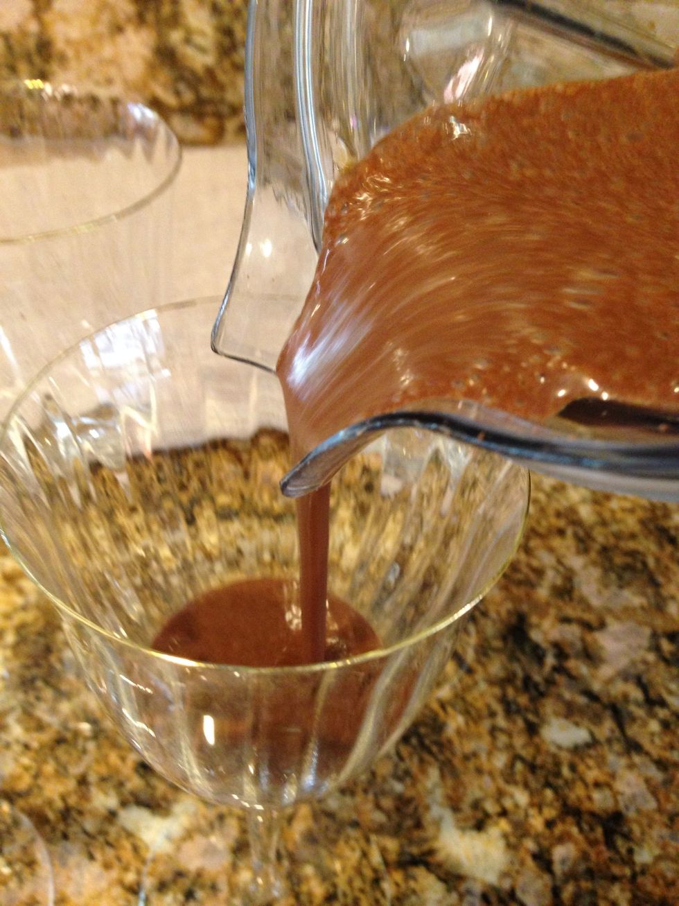 Divide among demitasse cups, ramekins, wine glasses, or any container you so choose.