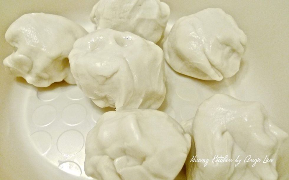Divide dough into 6 portions ( smaller portions to your preference ).