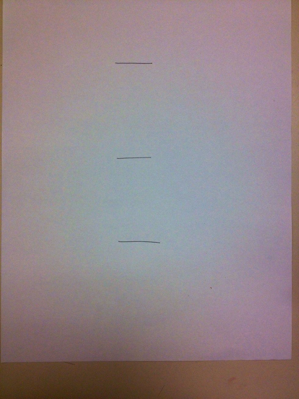 Divide the height in half .