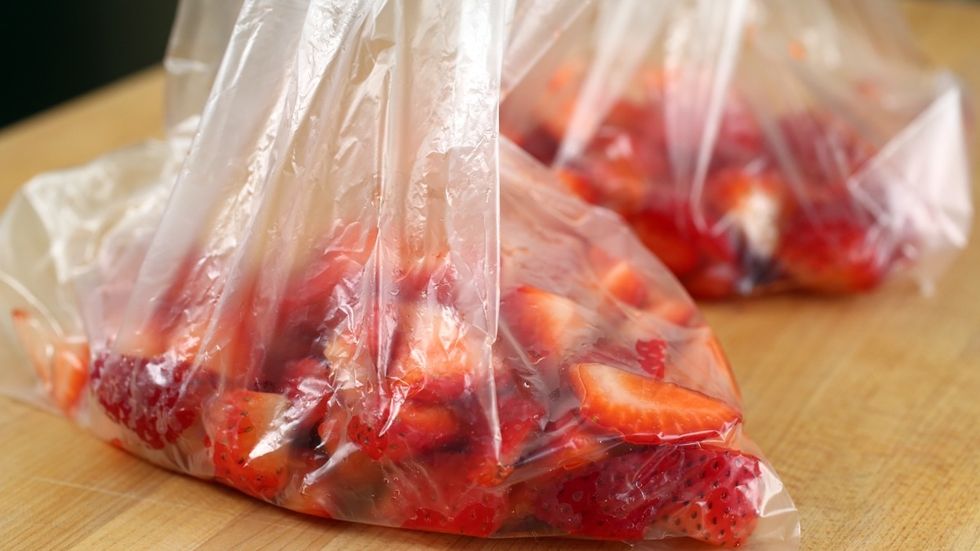 Divide them into 2 and put each portion into a plastic bag. Each bag will be about \u00bd pound and it will serve 1 or 2 people.