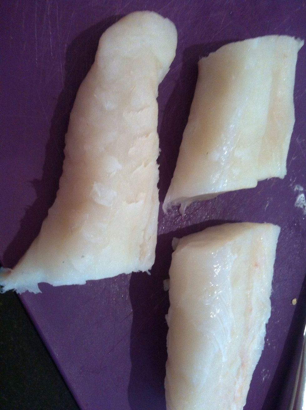 Divide up the fillet into portions