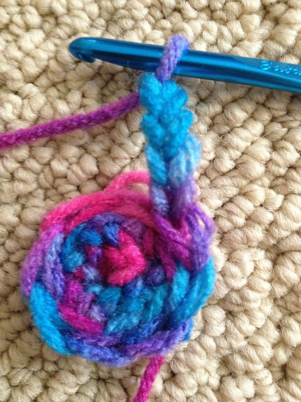 Do 3-6 chain stitches.