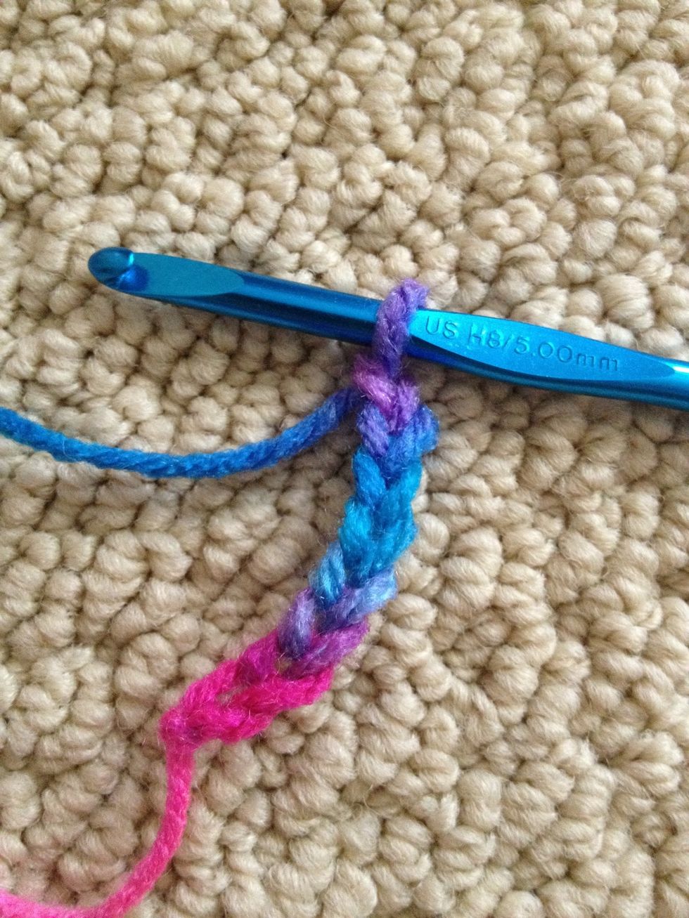 Do 8 chain stitches.