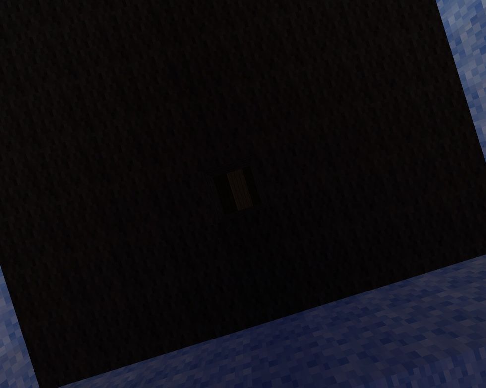 Do a hole over the slime block