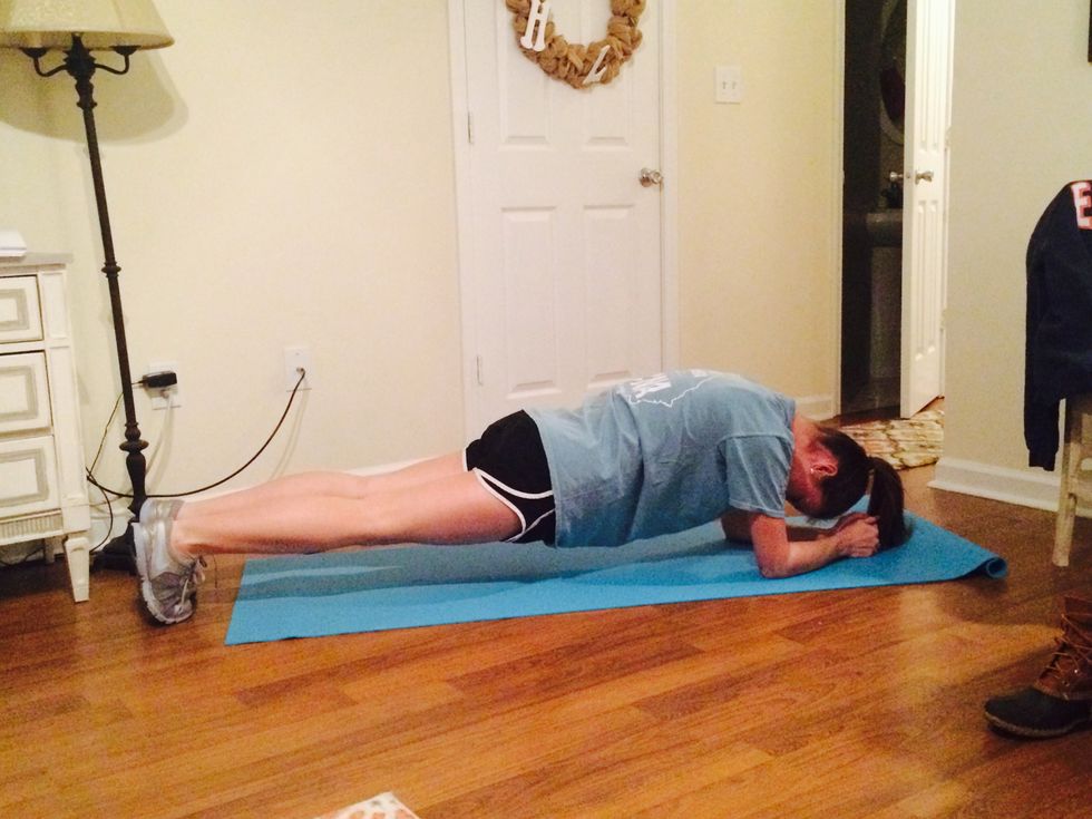 Do a plank for 60 seconds.