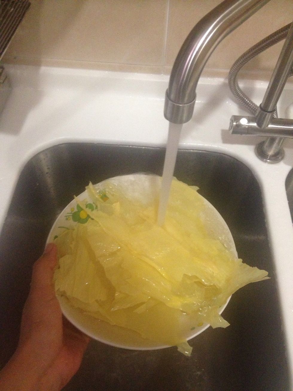 Do a quick rinse to remove any dust/dirt.