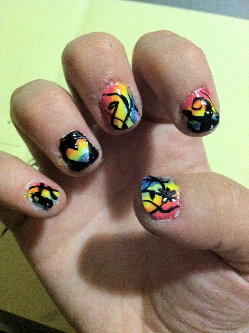 Do a quick touch up to fix any mistakes.