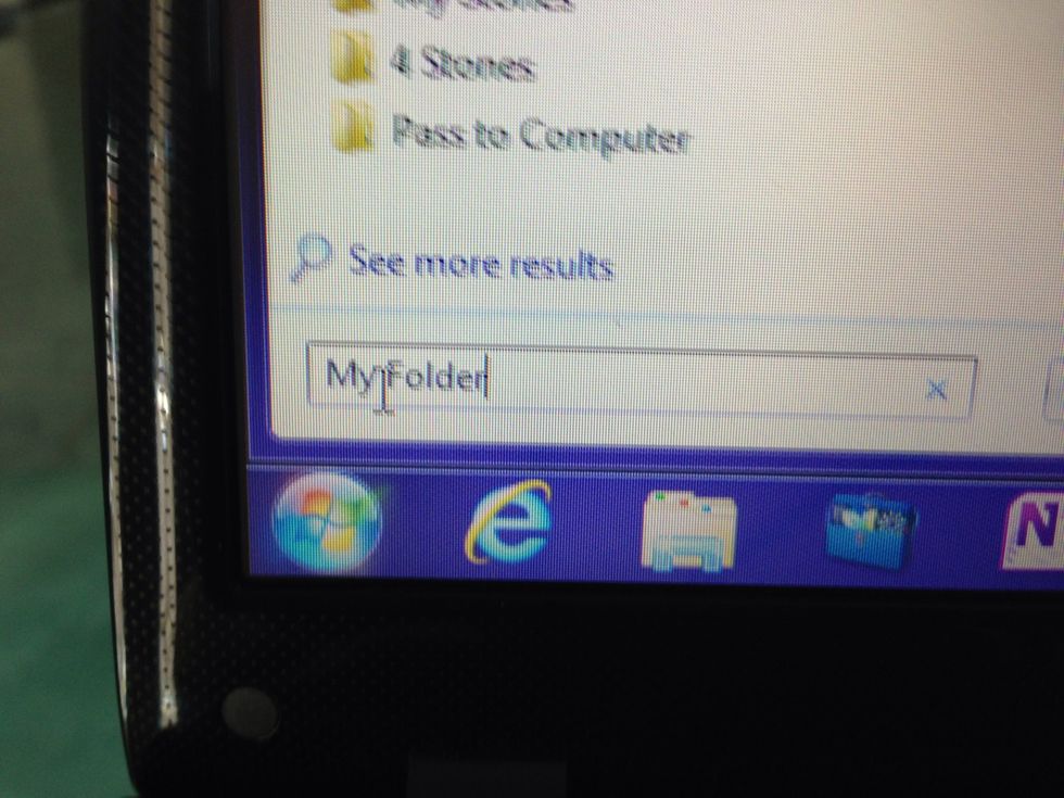 Do a search in your computer for the folder you made.