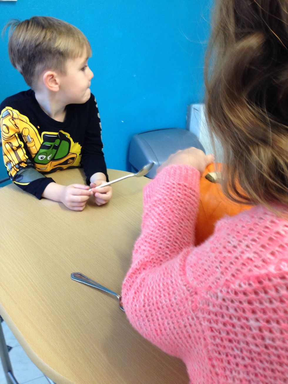 Do A Zig-Zag All Around The Pumpkin
