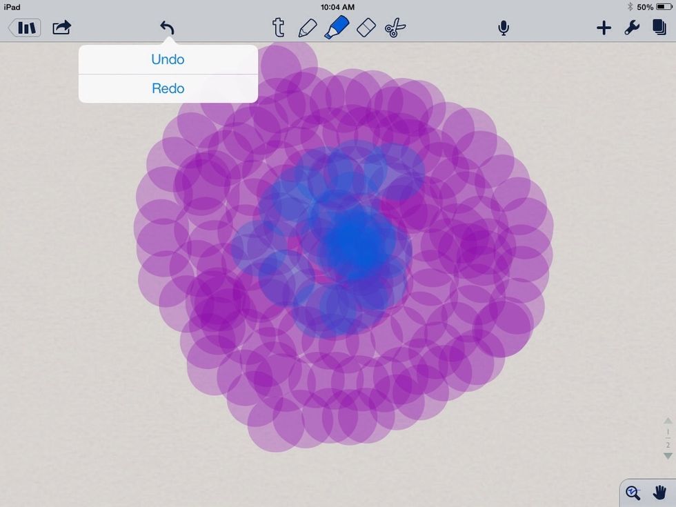 Do another spiral in a different color