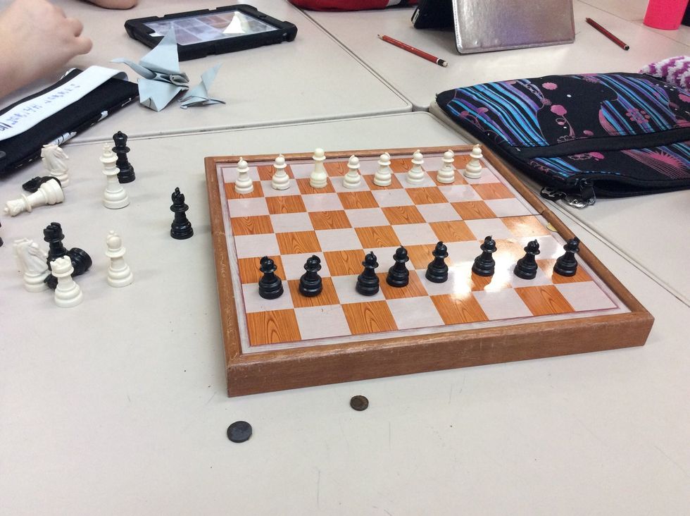 Do it again with the other coloured pawns.