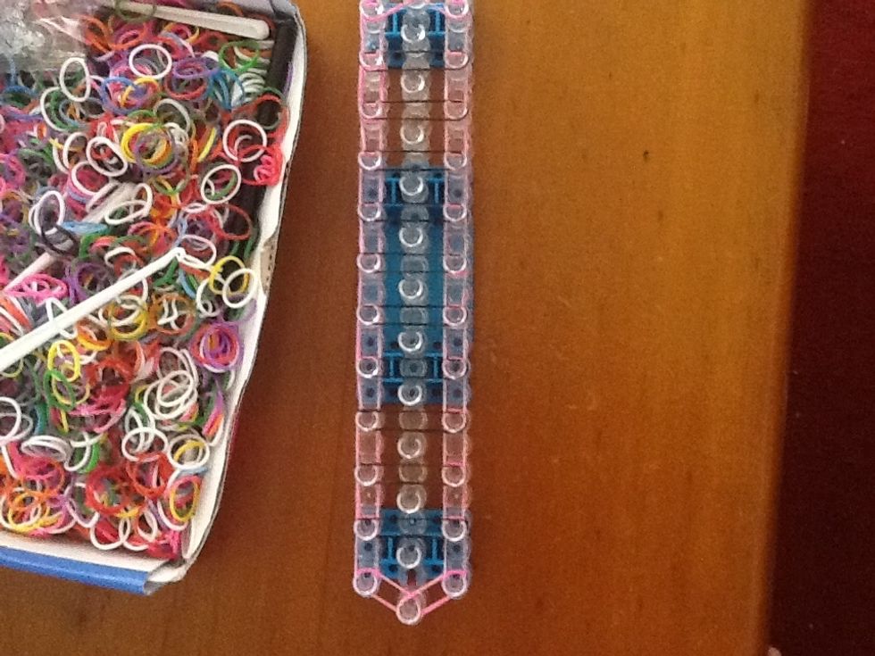 Do it all the way up the loom like so.