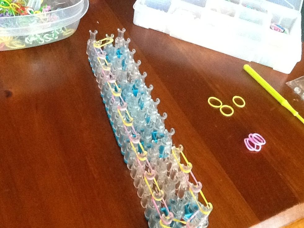 Do it all the way up the loom