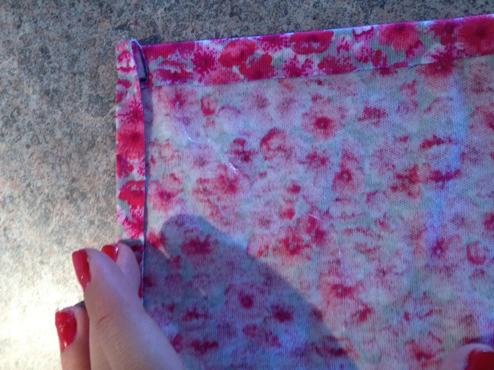 Do it to all 4 sides.