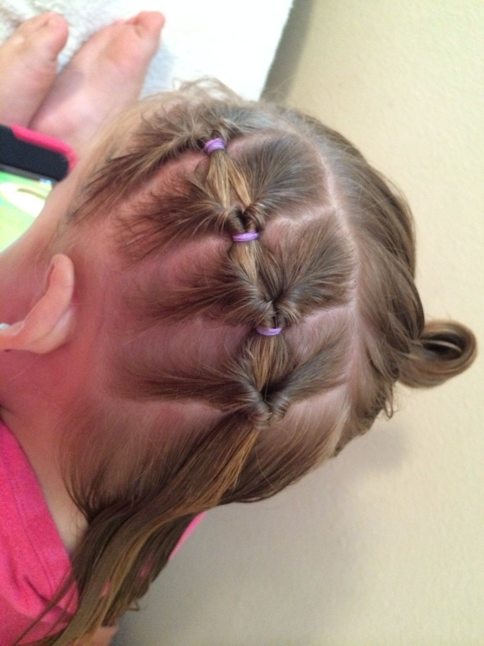 Do it until you run out of hair on that side