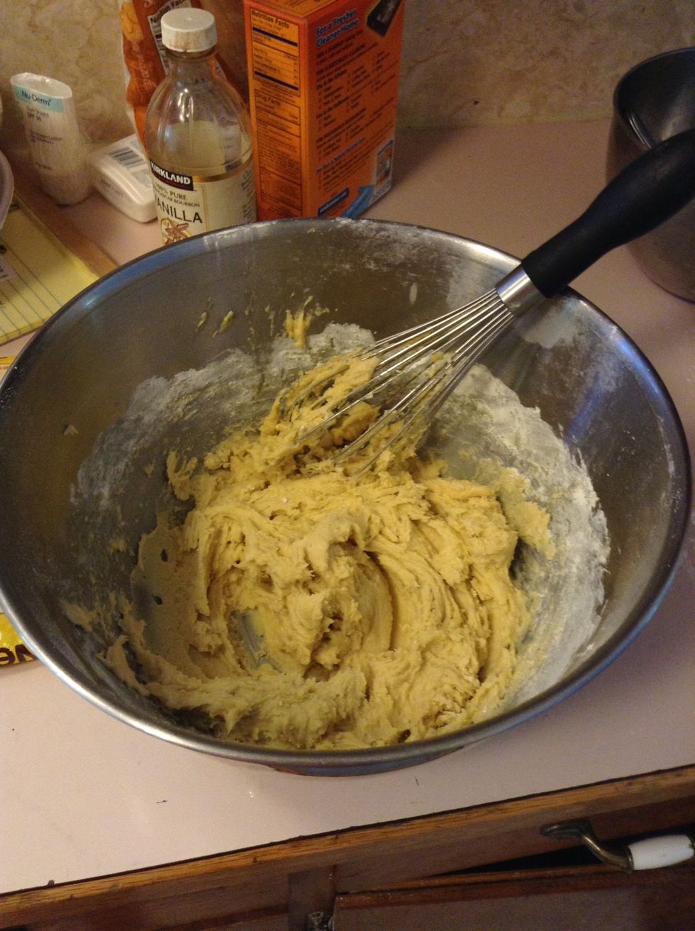 Do not eat the cookie dough because of the raw eggs you could get sick