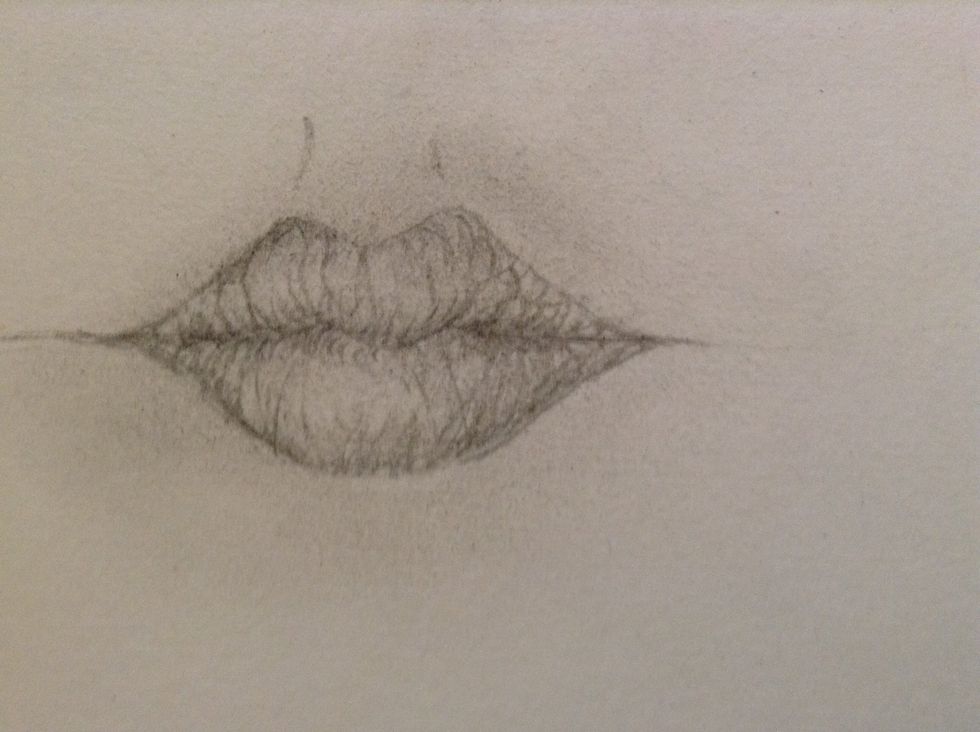 DO NOT forget to shade where the lips curl in. like under the lips I guess!