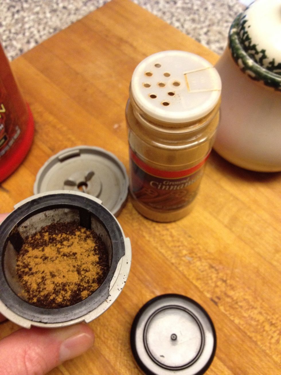 Do not fully cover the grounds, a light dusting will do.