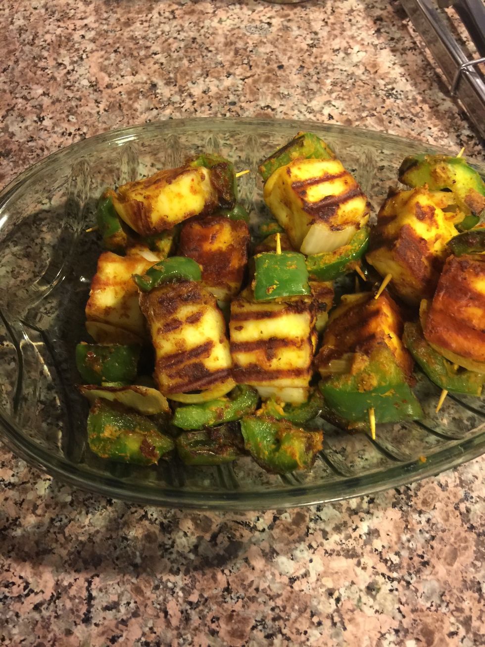 Do not over cook, or the paneer will become dry and chewy.