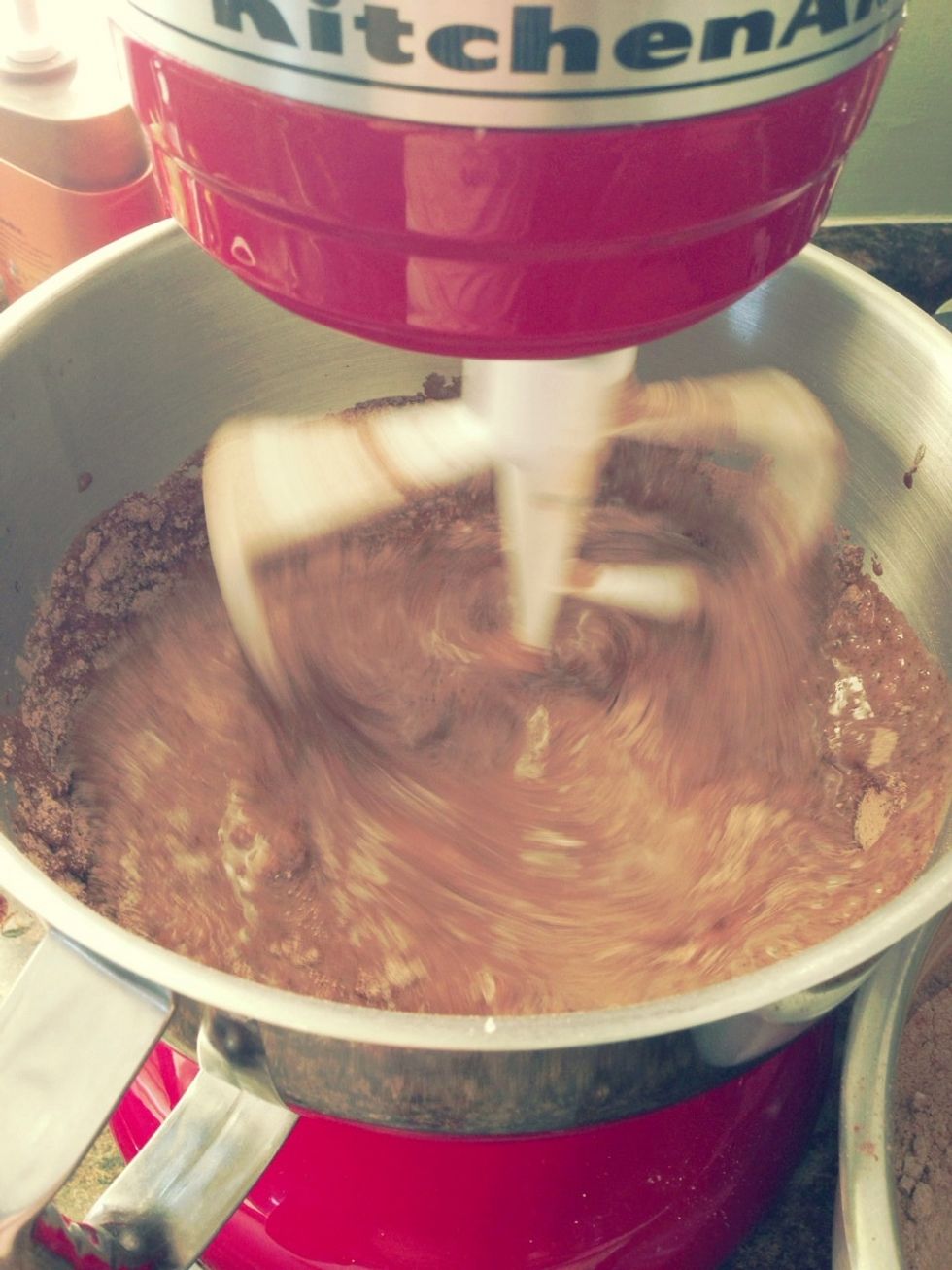 DO NOT OVER MIX! (It will cause your cake to be flat, dense and heavy)