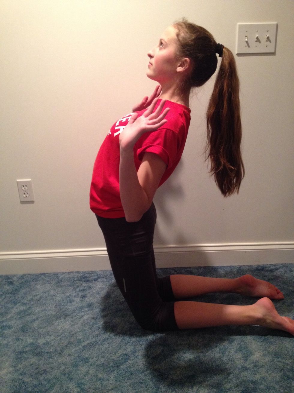 Do not put your hands near your face, it makes it harder to get your body up.