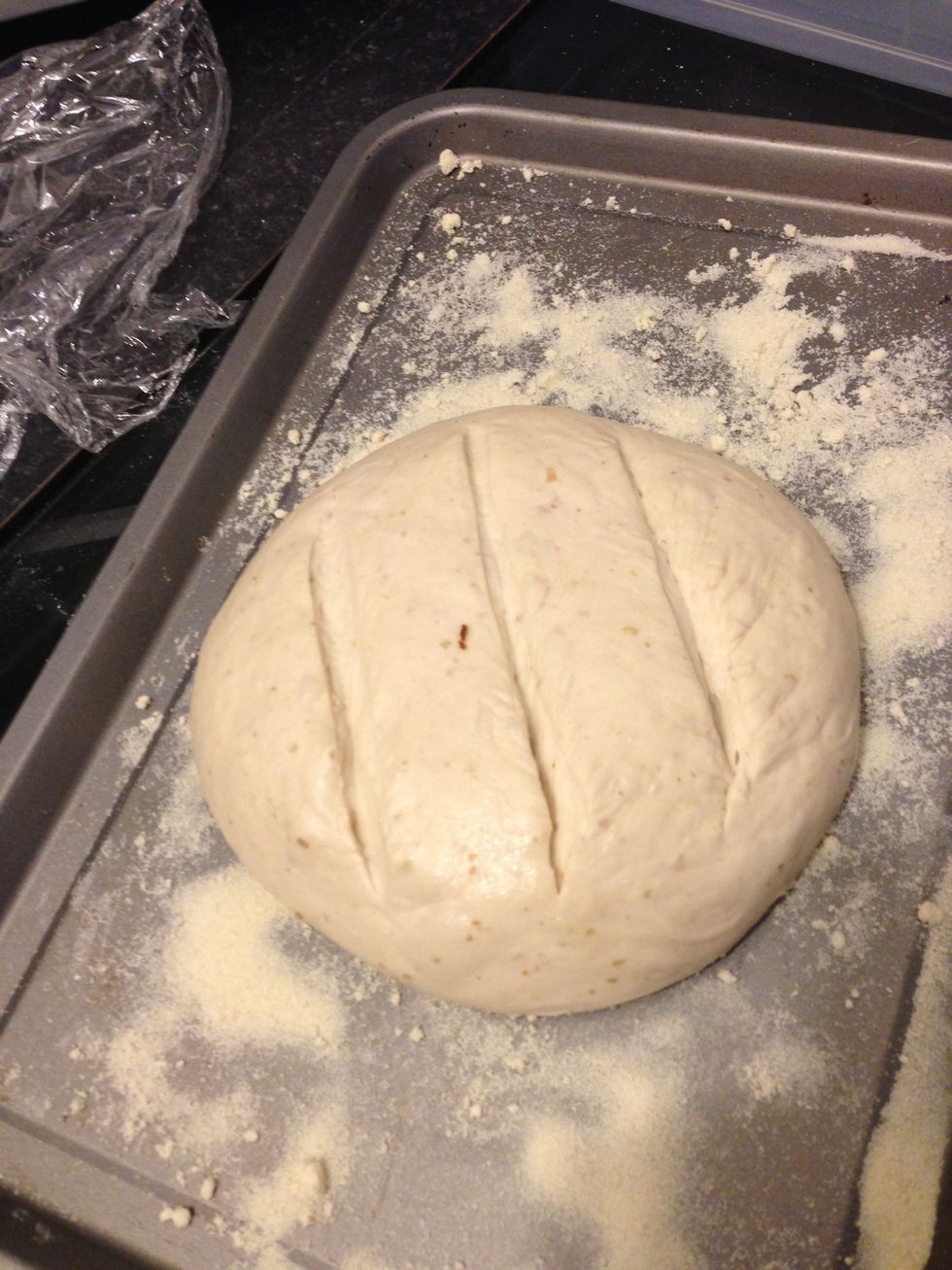 Do not score the loaf too deeply.