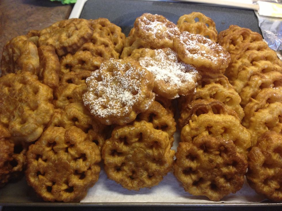 Do not sprinkle on sugar until it's time to serve. (I do freeze some - un-sugared) Sometimes they need to be stored with cover ajar to dry them out.