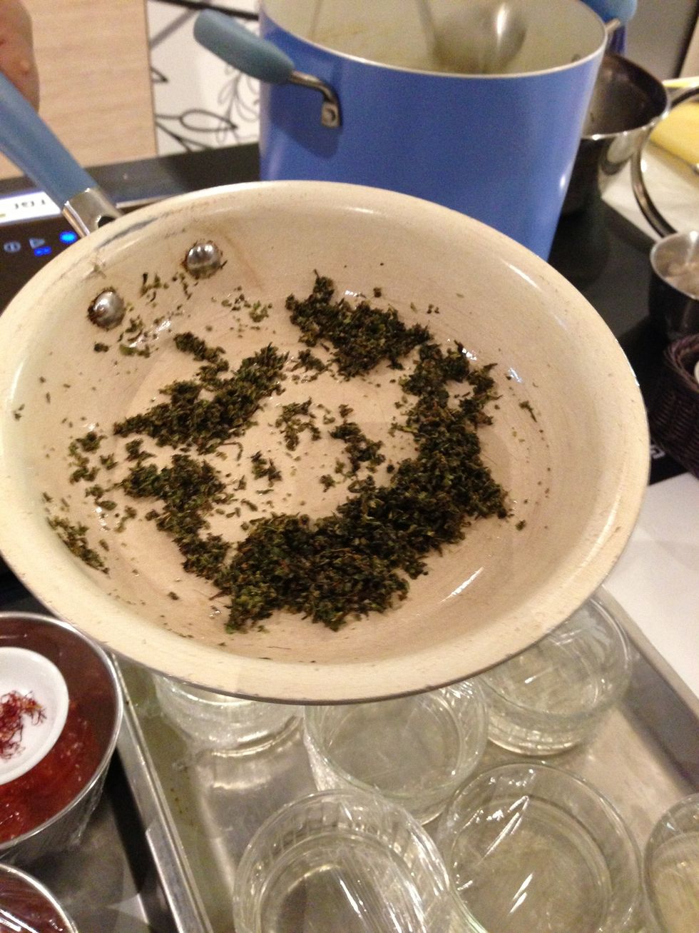 Do not use to much oil while cooking the herbs