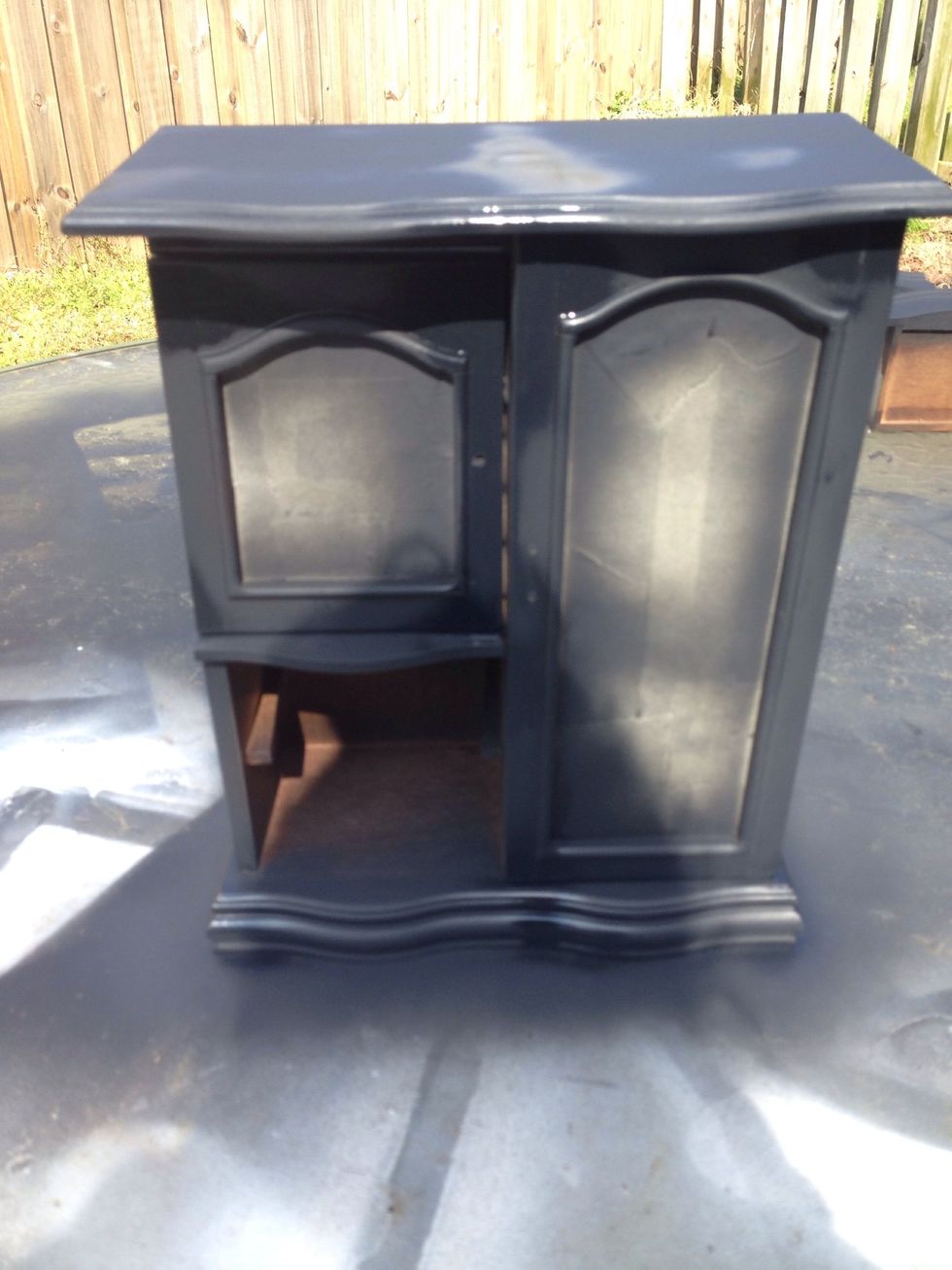 Do one coat and wait to dry