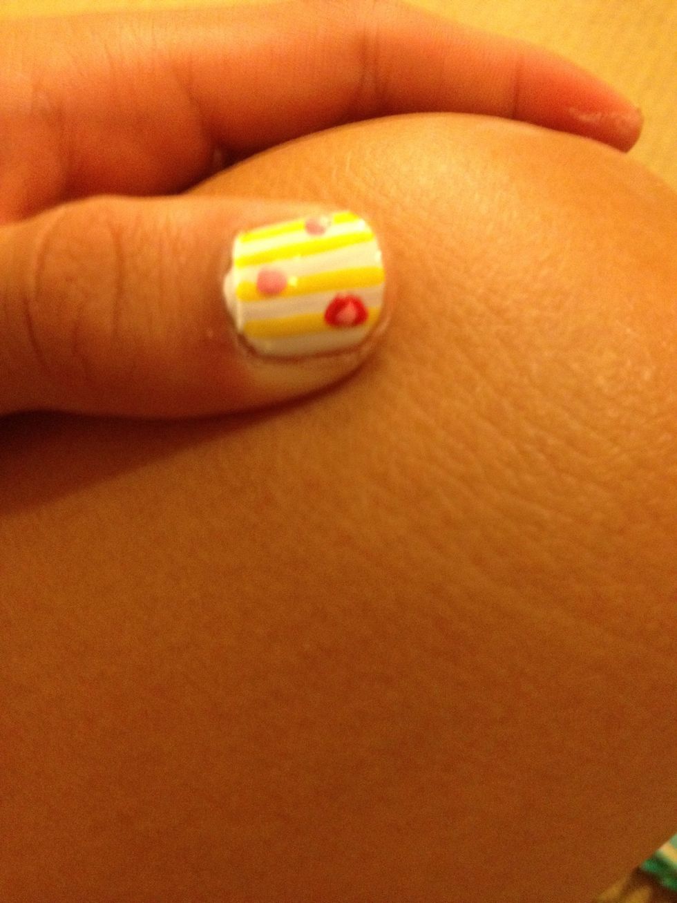 Do step 7 again except on the top of the circle