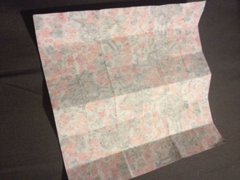 Do steps 2 and three, but fold the other direction so when you open the paper, you will have a grid
