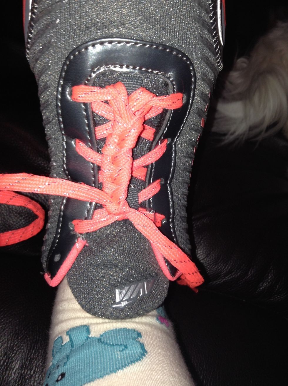 Do that all the way down and tie