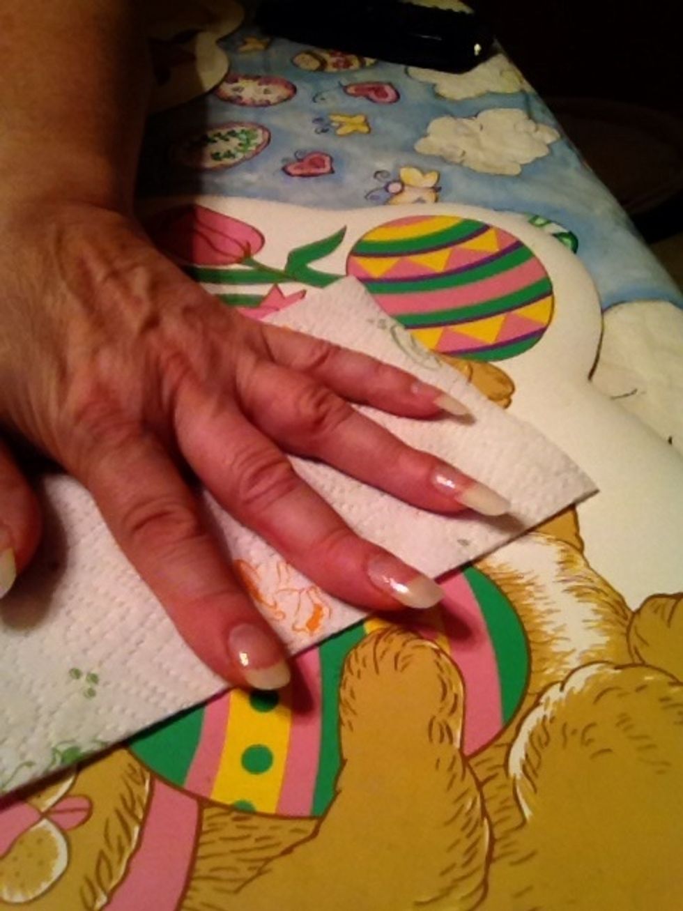 Do that on every nail and apply it evenly on the nail. If the polish is not showing up well, re-dip the brush back into the polish bottle and start painting the nails again.