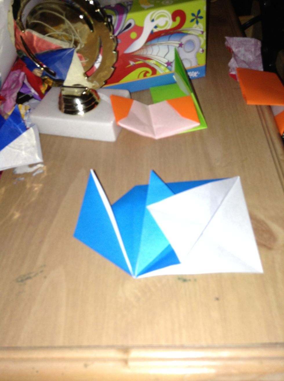 Do the same but make sure that you line up the points and have one point touching the end