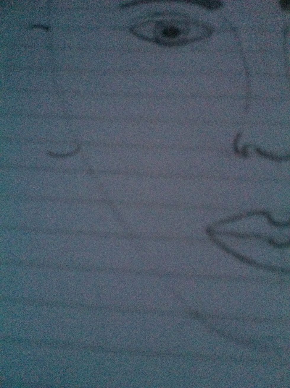 Do the same but the other way round in line with the nose
