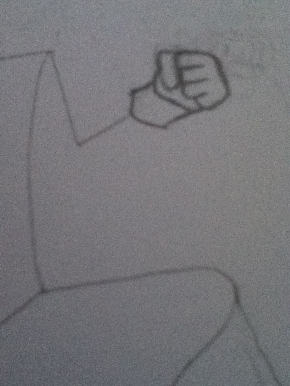 Do the same for his other hand