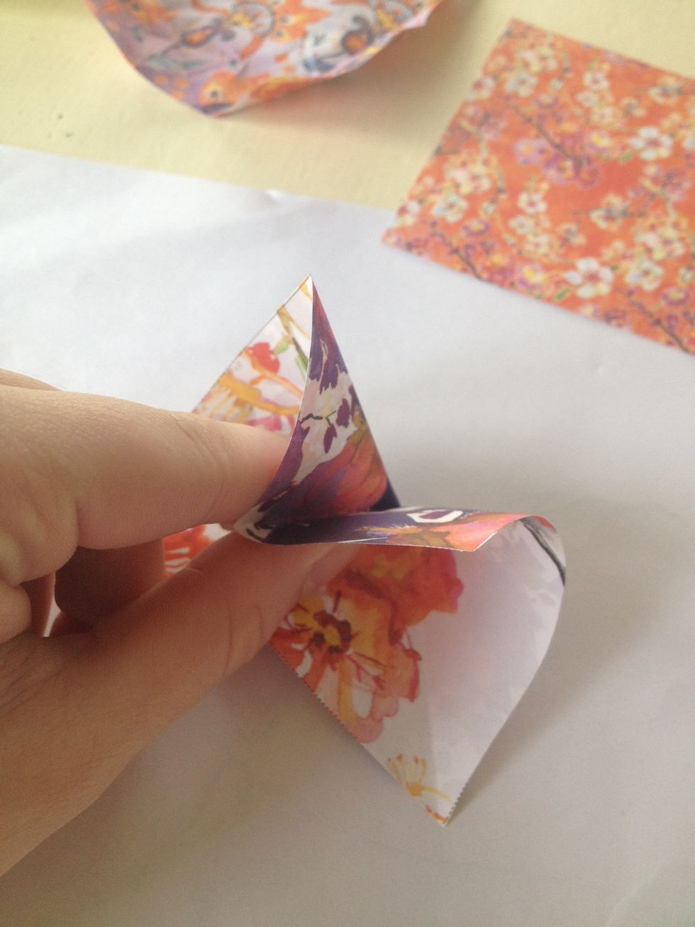 Do the same for the other side, pinch into a point