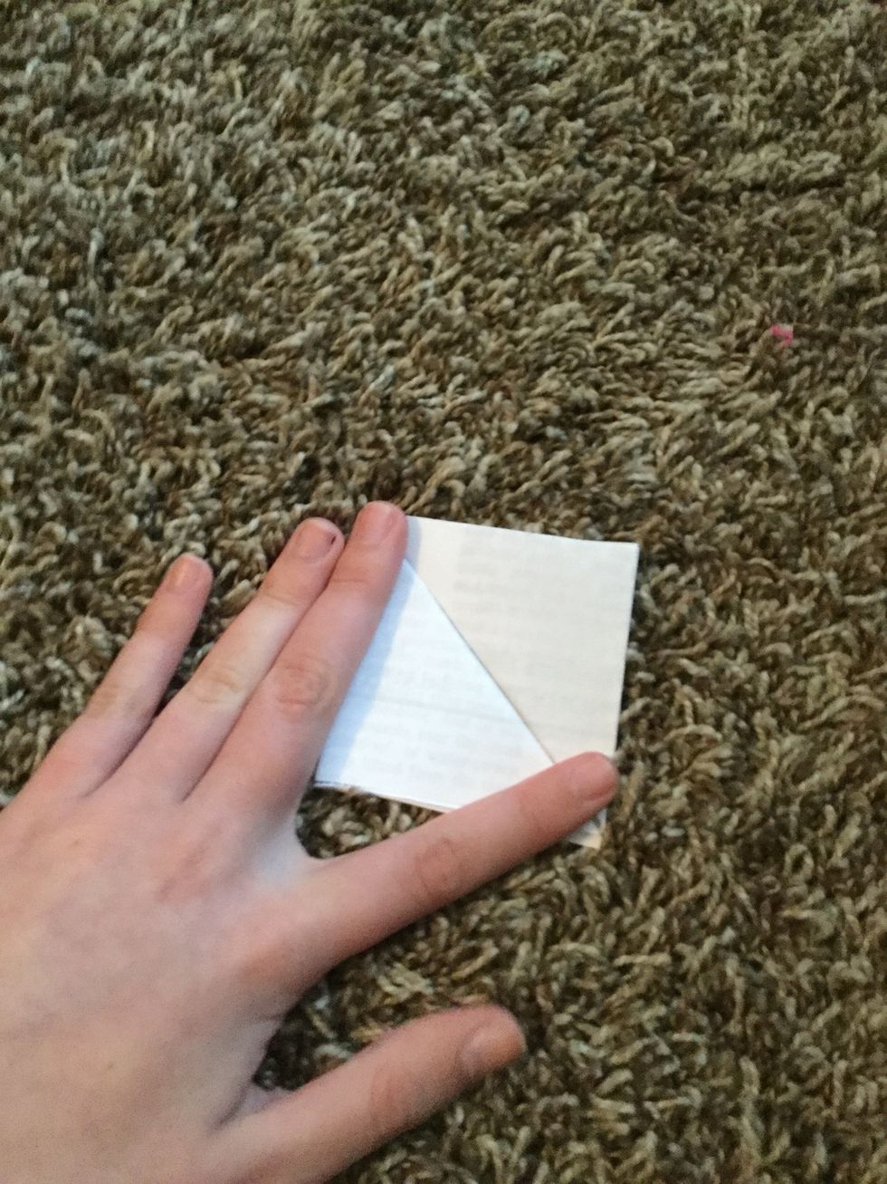 Do the same for the other triangle, so that you have a square.