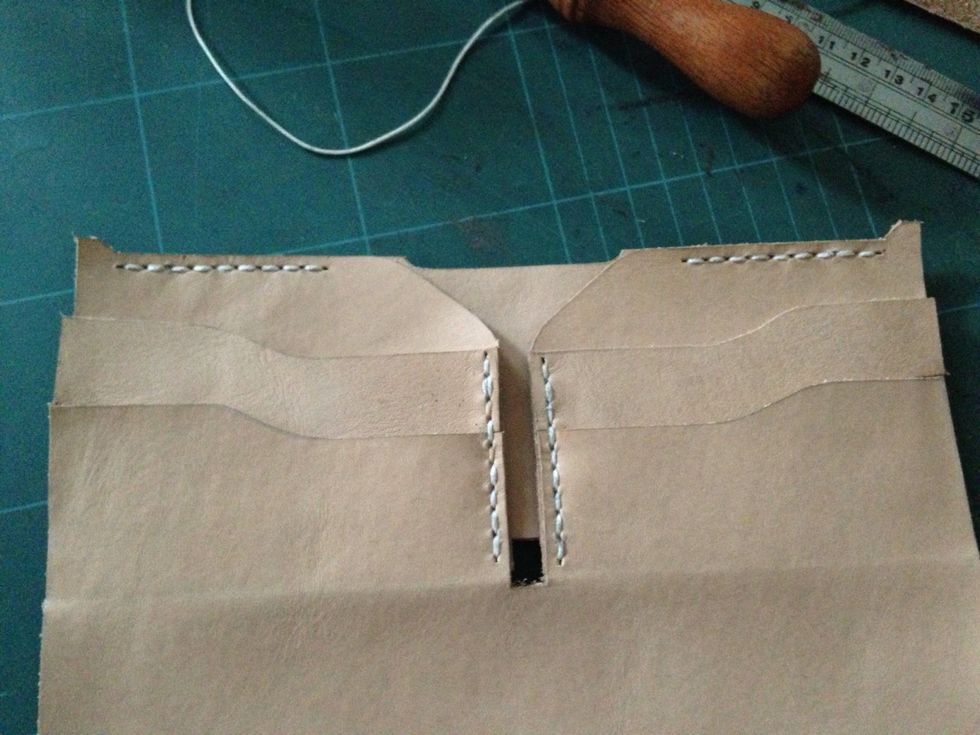 Do the same method on the upper side, it should be like this