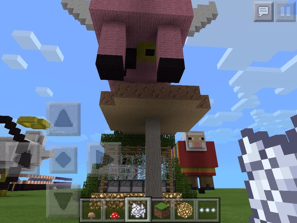 Do the same on the baby brown mushrooms to get giant brown mush rooms